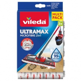 Lapos felmosó utántöltő, 2in1, VILEDA "Ultramax", fehér-piros