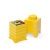 Tárolódoboz, szögletes, LEGO, sárga