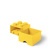Tárolódoboz, fiókos, LEGO "Brick", sárga